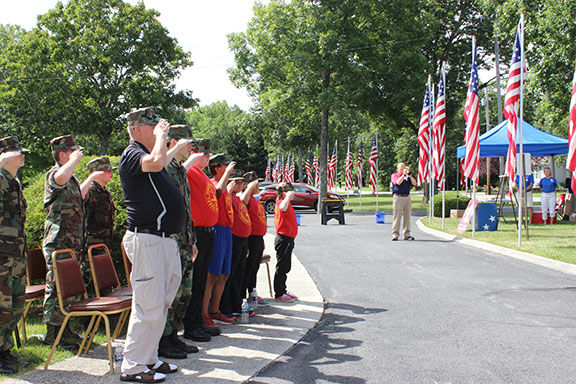 Saluting the Flag